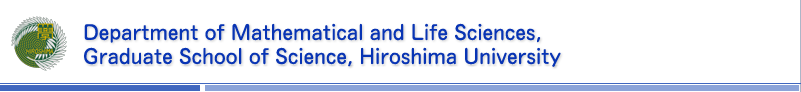 Department of Mathematical and Life Sciences, Graduate School of Science, Hiroshima University